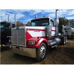 1998 WESTERN STAR 4964EX T/A TRUCK TRACTOR, S/N 2WKEDDJH2WK953405, CUMMINS N14 PLUS ENG, 13 SPD TRAN