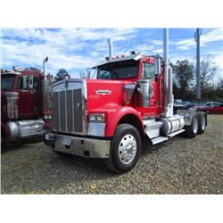 1998 KENWORTH W900 T/A TRUCK TRACTOR, S/N 1XKWDB0X6WJ777099, CAT DIESEL ENG, 18 SPD TRANS, 46K REARS