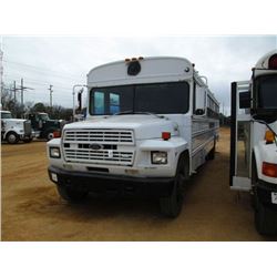 1989 FORD B-700 PASSENGER BUS, S/N 1FDX175A3KVA39589, 43 PASSENGER, 6.6 LTR DIESEL ENG, A/T