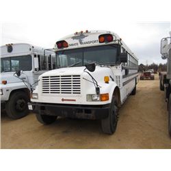 1991 INTERNATIONAL BLUE BIRD BUS, S/N 1HVBBNKN2MH376208, 65 PERSON CAPACITY, IHC DIESEL ENG, AUTO TR