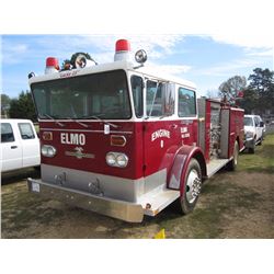 1975 AMERICAN LAFRANCE FIRE TRUCK, S/N P-17-4319, DIESEL ENG, A/T, 20,800# REAR, 12K FRONT, 10R22.5 