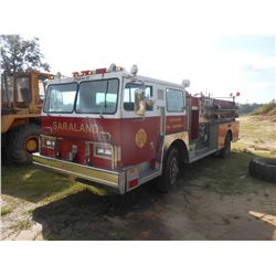 1981 JACO S/A FIRE TRUCK, S/N 11HFT4287BL215512, 8V-71 DETROIT, A/T, JACO FIRE UNIT, JACO CMYB-1250 