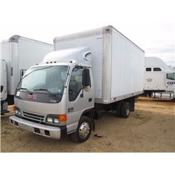 2001 GMC W3500 S/A BOX VAN TRUCK, S/N J8DB4B14317001922, DIESEL ENG, A/T, MORGAN 16' BODY, ROLL UP D