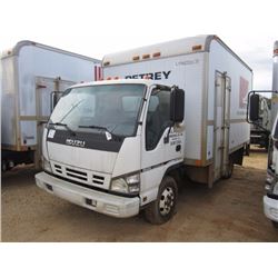 2007 ISUZU NPR BOX VAN TRUCK, S/N JALC4B16577003878, 5.2L DIESEL ENG, A/T, LYNCOACH 14X84X96 BODY, O