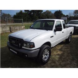 2006 FORD RANGER EXT CAB PICK UP, S/N 1FTYR14U96PA83228, GAS ENG, A/T, A/C, P/S, ODOMETER READING 20