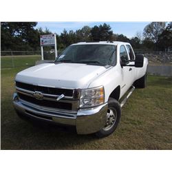 2008 CHEVROLET 3500HD 4X4 CREW CAB, S/N 1GCJK33688F128480, DURAMAX DIESEL ENG, ALLISON A/T, ODOMETER