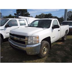 2008 CHEVROLET 2500HD PICKUP TRUCK, S/N 1GCHC24K68E125455, GAS ENG, A/T, ODOMETER READING 149,860 MI