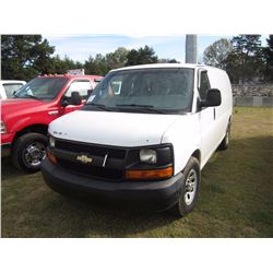 2009 CHEVROLET EXPRESS VAN, S/N 1GCFG145091138653, GAS ENG, A/T, ODOMETER READING 325,566 MILES