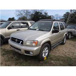 2003 NISSAN PATHFINDER SE, S/N JN8DR09X13W703331, GAS ENG, A/T, ODOMETER READING 141,000 MILES