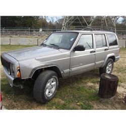2001 JEEP CHEROKEE, S/N 1J4FT48SX1L565008, GAS ENG, A/T