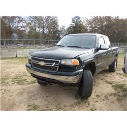 2001 CHEVROLET EXTENDED CAB 4X4 PICKUP, S/N 1GTEK19T71Z162224, V8 GAS, A/T (TITLE DELAY)
