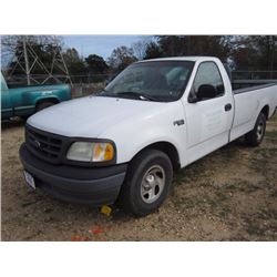 2003 FORD F150 XL PICKUP, S/N 1FTRF17273NA22653, GAS ENG, A/T, LONG BED, ODOMETER READING 219,615 MI
