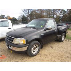 1997 FORD F150 PICKUP, S/N 1FTEF07L4VKB48426, V8 GAS ENG, A/T, ODOMETER READING 213,628 MILES
