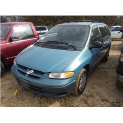 1999 DODGE GRAND CARAVAN SE, S/N 2B4GP44G1XR279898, GAS ENG, A/T, ODOMETER READING 189,452 MILES