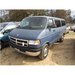 1997 DODGE RAM 3500 VAN, S/N 2B5WB35Z7VK575465, V8 GAS A/T, ODOMETER READING 136,233 MILES (COUNTY O