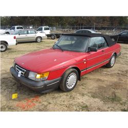 1999 SAAB 900 TURBO, S/N YS3AL76LXM700747, GAS ENG, A/T, ODOMETER READING 149,776 MILES