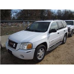 2003 GMC ENVOY, S/N 1GKDS13SX32361280, GAS ENG, A/T, ODOMETER READING 162,939 MILES