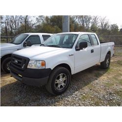 2005 FORD F150 EXTENDED CAB 4X4 PICKUP, S/N 1FTPX14595FA62863, GAS ENG, A/T, ODOMETER READING 166,04