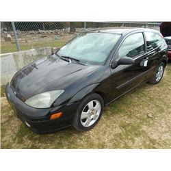 2003 FORD FOCUS, S/N 3FAFP31333R175823, GAS ENG, A/T, ODOMETER READING 147,831 MILES