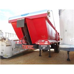 RAVENS 24' T/A DUMP TRAILER, A/N 1RID42625YG900078, ELECT TARP, HIGH LIFT GATE, 11R24.5 TIRES