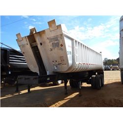 1993 FRUEHAUF 22' T/A ALUMINUM DUMP TRAILER, S/N IK2D02424LK019005, 24' STEEL FRAME, 22' ALUMINUM BO