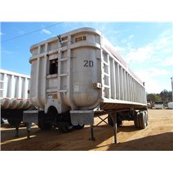FRUEHAUF 30' ALUMINUM T/A DUMP TRAILER, S/N 1H4D03024BF072502, 11R24.5 TRIES