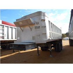 TI-BROOK 22' ALUMINUM T/A DUMP TRAILER, S/N 179BSAB27PB021850, 11R22.5 TIRES