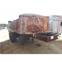 FONTAINE 20' T/A DUMP TRAILER, S/N 1146, 10.00-20 TIRES