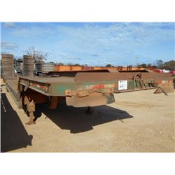 44' T/A LOWBOY TRAILER, S/N 1291, 10' FRONT DECK, FRONT RAMPS, REAR HYD RAMPS, 255/70R22.5 TIRES