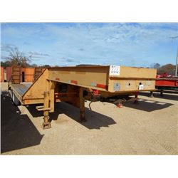 1996 REID 15 TON 31' T/A LOWBOY STEP DECK TRAILER, S/N 11RF33208T1013087, 5' DOVETAIL, FOLD UP RAMPS