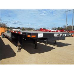 2012 TRANSCRAFT 20,000LB T/A 53' LOWBOY, S/N 1TTE532S4C3689653 DOVETAIL, RAMPS, ALUM WHEELS
