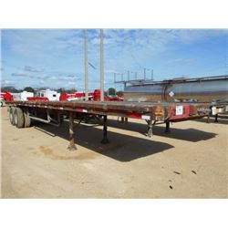 1985 LUFKIN LM-80 ST T/A FLATBED TRAILER, S/N 1LO1B4021F1067329, 40' X 8', 102,000 GVWR, 11R22.5 TIR