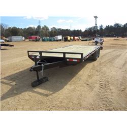 8' X 20' SHOPBUILT T/A TRAILER, S/N , 4' DOVETAIL, ST225/75R15 TIRES