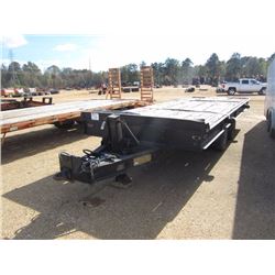 1970 ALABAMA T/A TILT TRAILER, S/N 170223, 8' X 21', DUAL WHEELS, PINTLE HOOK, 7.50-15LPT TIRES