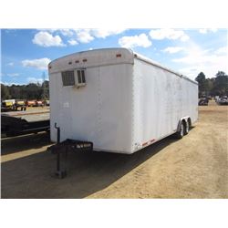 HAULMARK 102"X 24' ENCLOSED T/A TRAILER, S/N , 2 TOOL BOXES, A/C UNIT, LIGHTS, ST205/75R15 TIRES