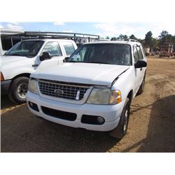 2004 FORD EXPLORER, S/N 1FMZU73W94UB44421, GAS ENG, A/T