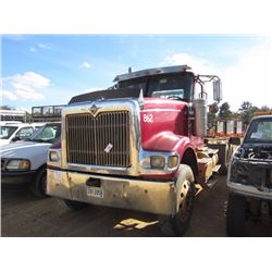 2005 INTERNATIONAL T/A TRUCK TRACTOR, S/N 1HSXRAPR45J145775, DIESEL ENG, 10 SPD MANUAL TRANS, 40K RE