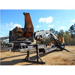 TIGERCAT 240B LOG LOADER, S/N 2400859, DIESEL ENG, ECAB W/AIR, CTR DELIMBER, MTD ON T/A TRAILER, 11R