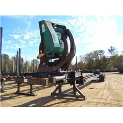 PITTS T/A LOG LOADER TRAILER, S/N 50002, TIMBERJACK D250 DELIMBER, 11-22.5 TIRES
