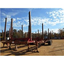 1996 SUNCOAST T/A LOG TRAILER, S/N 1S9BA4029T1353303, 4-BOLSTER, 11R24.5 TIRES