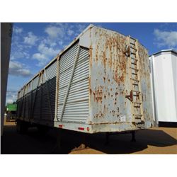 1984 OLVEDI 42' CHIP TRAILER, S/N 1P0198412, HALF GATE, OPEN TOP, 11R24.5 TIRES