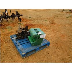 1 LOT JOHN DEERE TRACTOR WEIGHT & CULTIVATOR PARTS