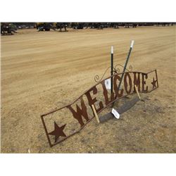 48" CROSS CUT SAW WELCOME SIGN