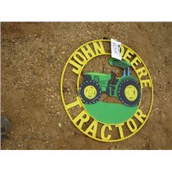 34" METAL JOHN DEERE TRACTOR SIGN