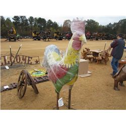 6' METAL ROOSTER