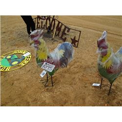 38" METAL ROOSTER