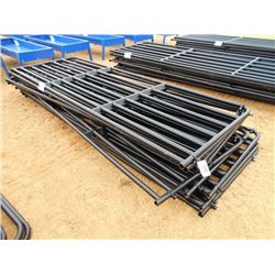1 LOT (10) 12' GATES 7 BAR