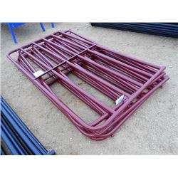 1 LOT (5) 8' GATES 6 BAR