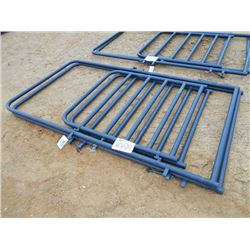 1 LOT (2) 4' WALK THRU GATE 6 BAR