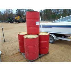 1 LOT (5) 55 GAL METAL DRUMS